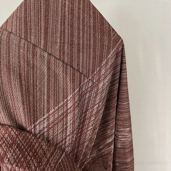 Vintage Express Slip Dress Women 7/8 Brown Nylon Lined Sweetheart Neck Baby Doll - Picture 7 of 8